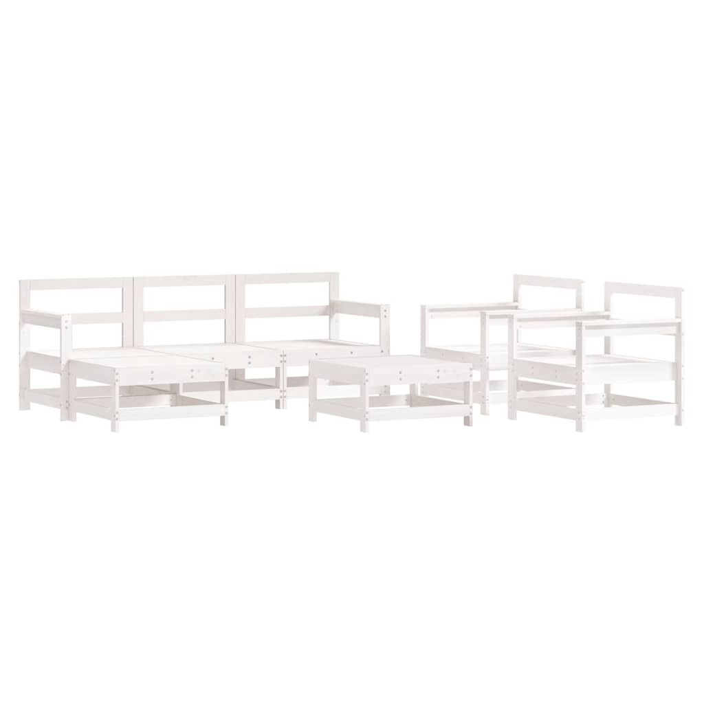 vidaXL 7-delige Loungeset massief grenenhout