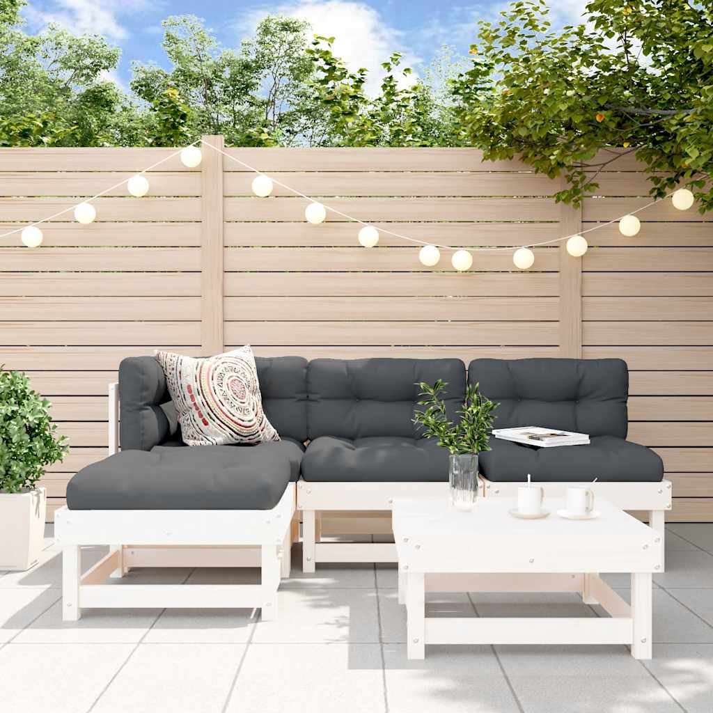 vidaXL 5-delige Loungeset massief grenenhout