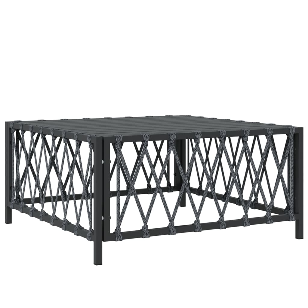 vidaXL 11-delige Loungeset met kussens staal wit