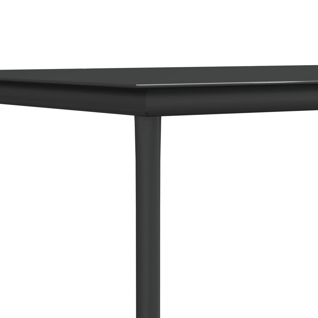 vidaXL 5-delige Tuinset met kussens poly rattan en staal