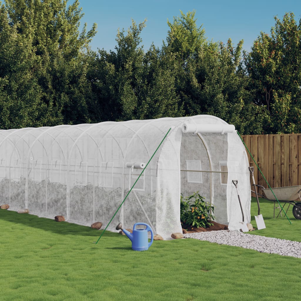 vidaXL Tuinkas met stalen frame 8 m² 4x2x2 m