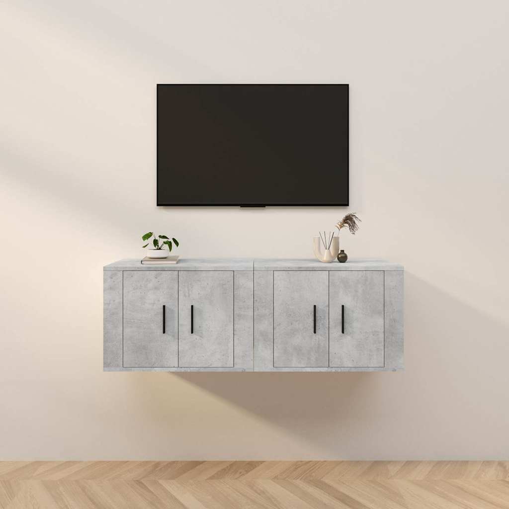 vidaXL Tv-wandmeubels 2 st 57x34,5x40 cm wit