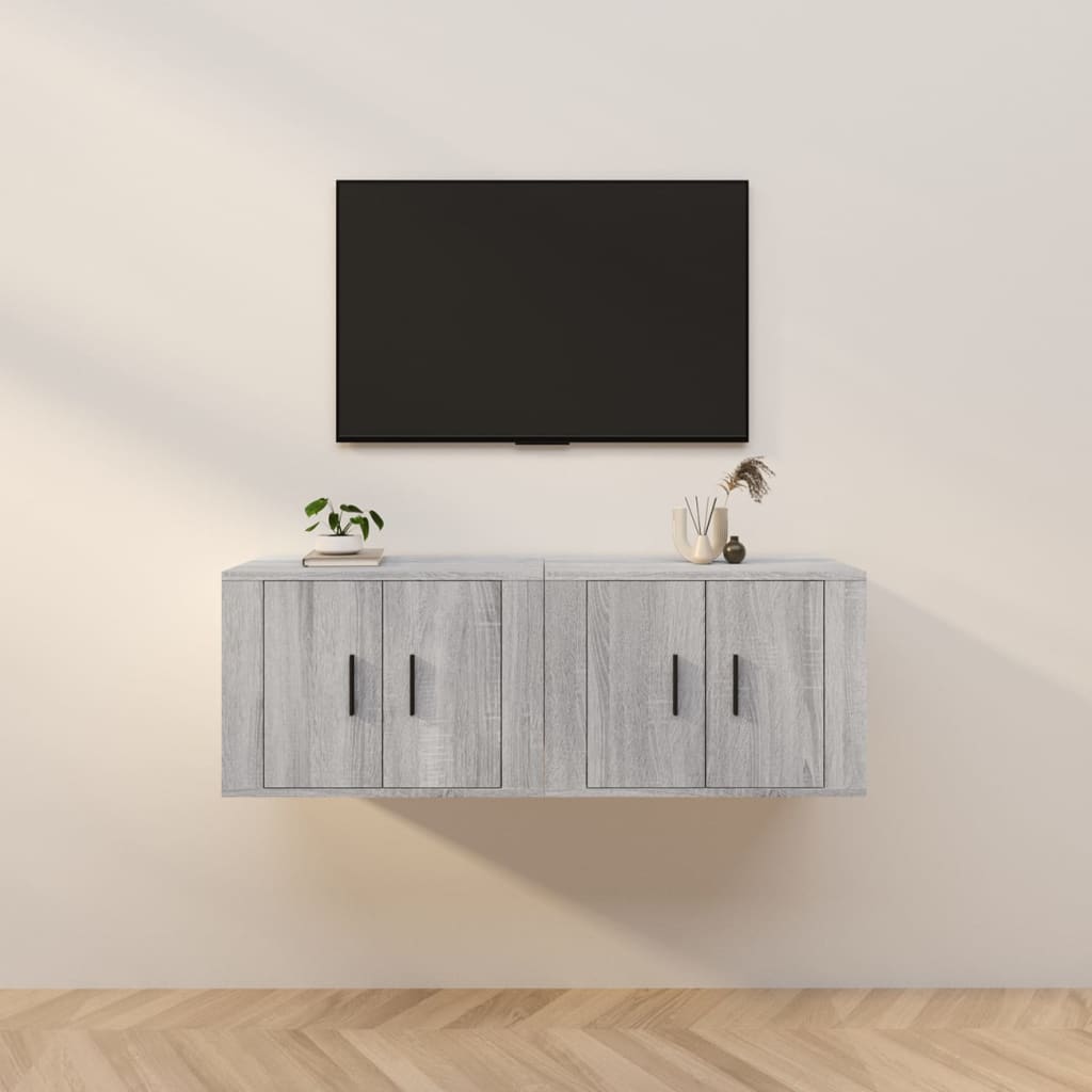 vidaXL Tv-wandmeubels 2 st 57x34,5x40 cm wit
