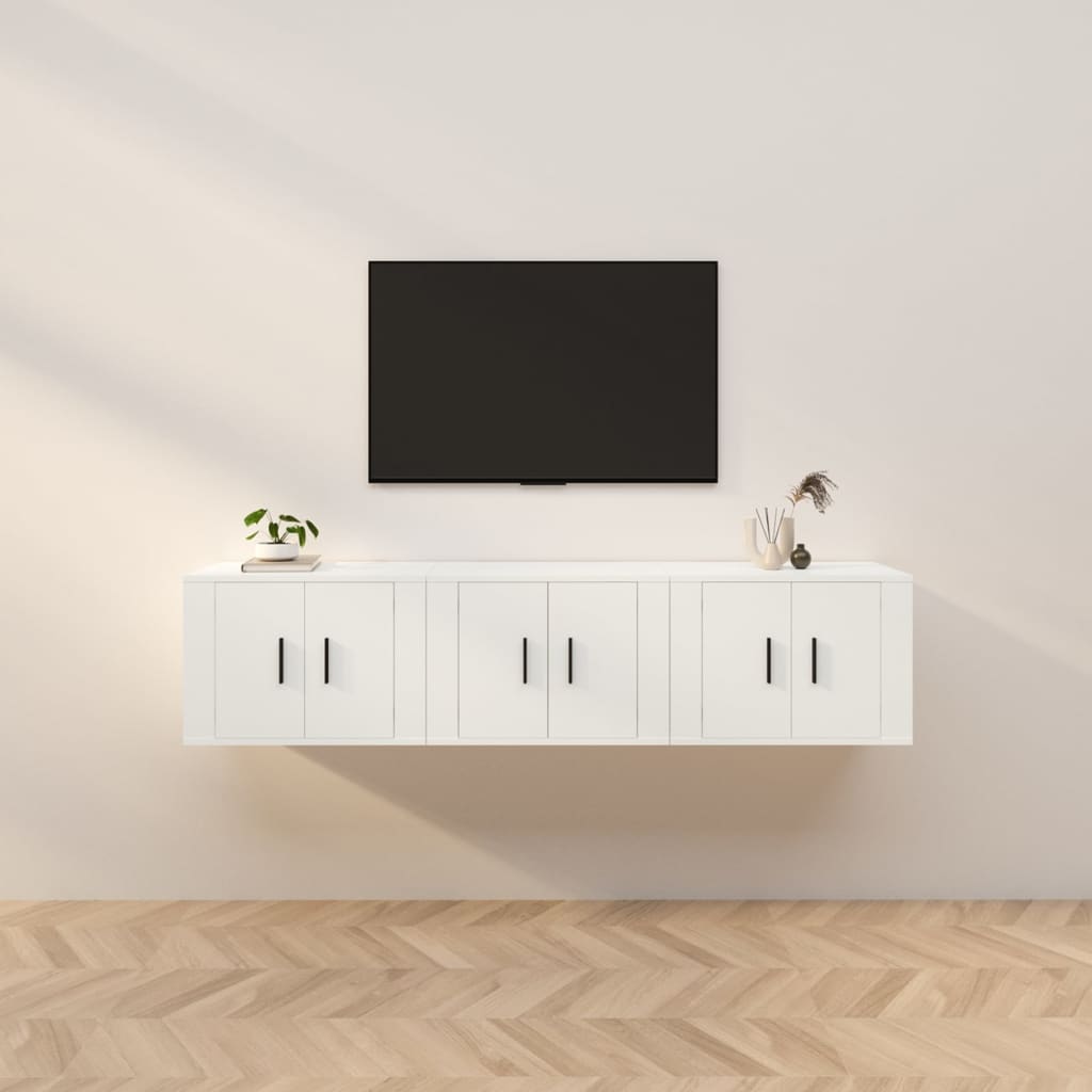 vidaXL Tv-wandmeubels 2 st 57x34,5x40 cm wit