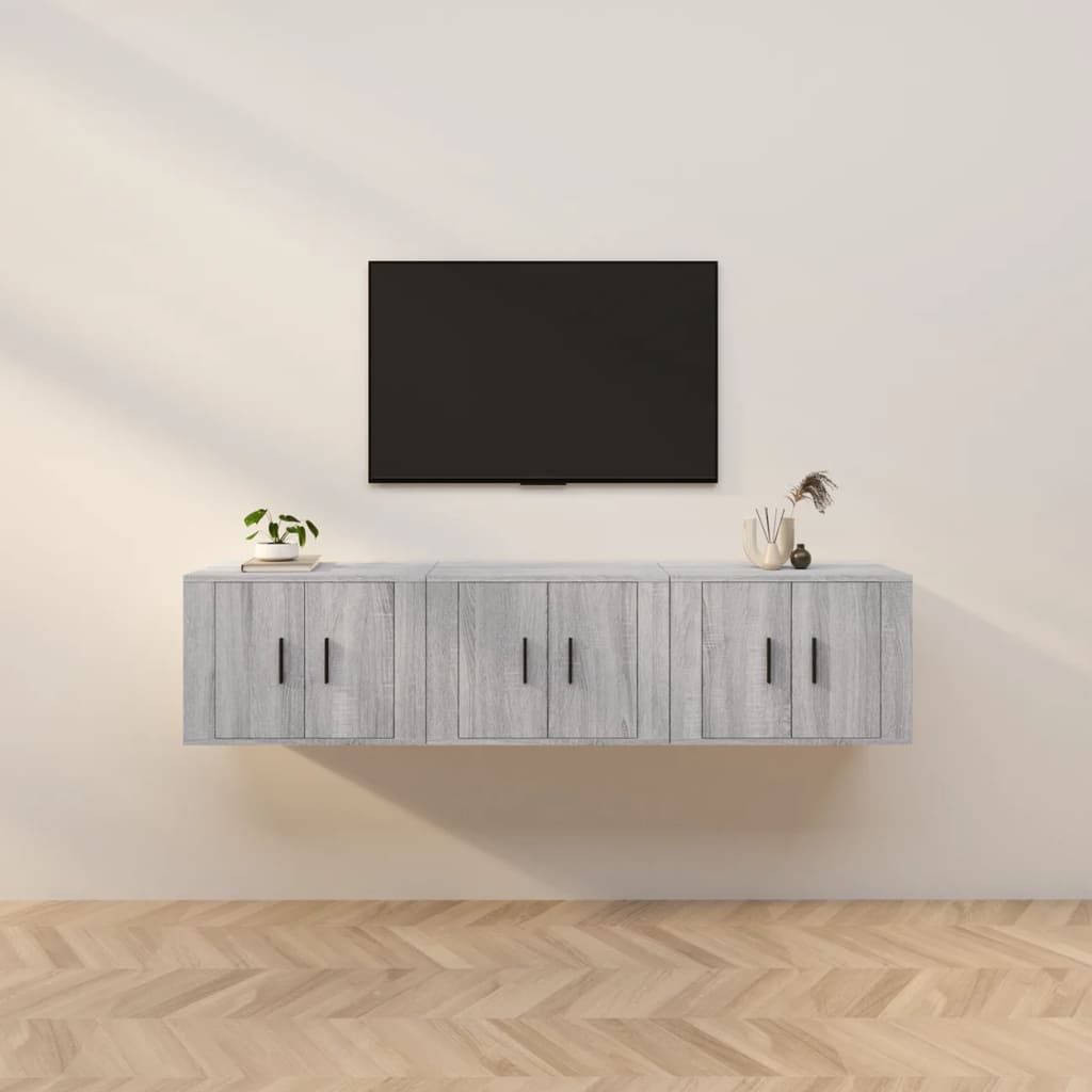 vidaXL Tv-wandmeubels 2 st 57x34,5x40 cm wit