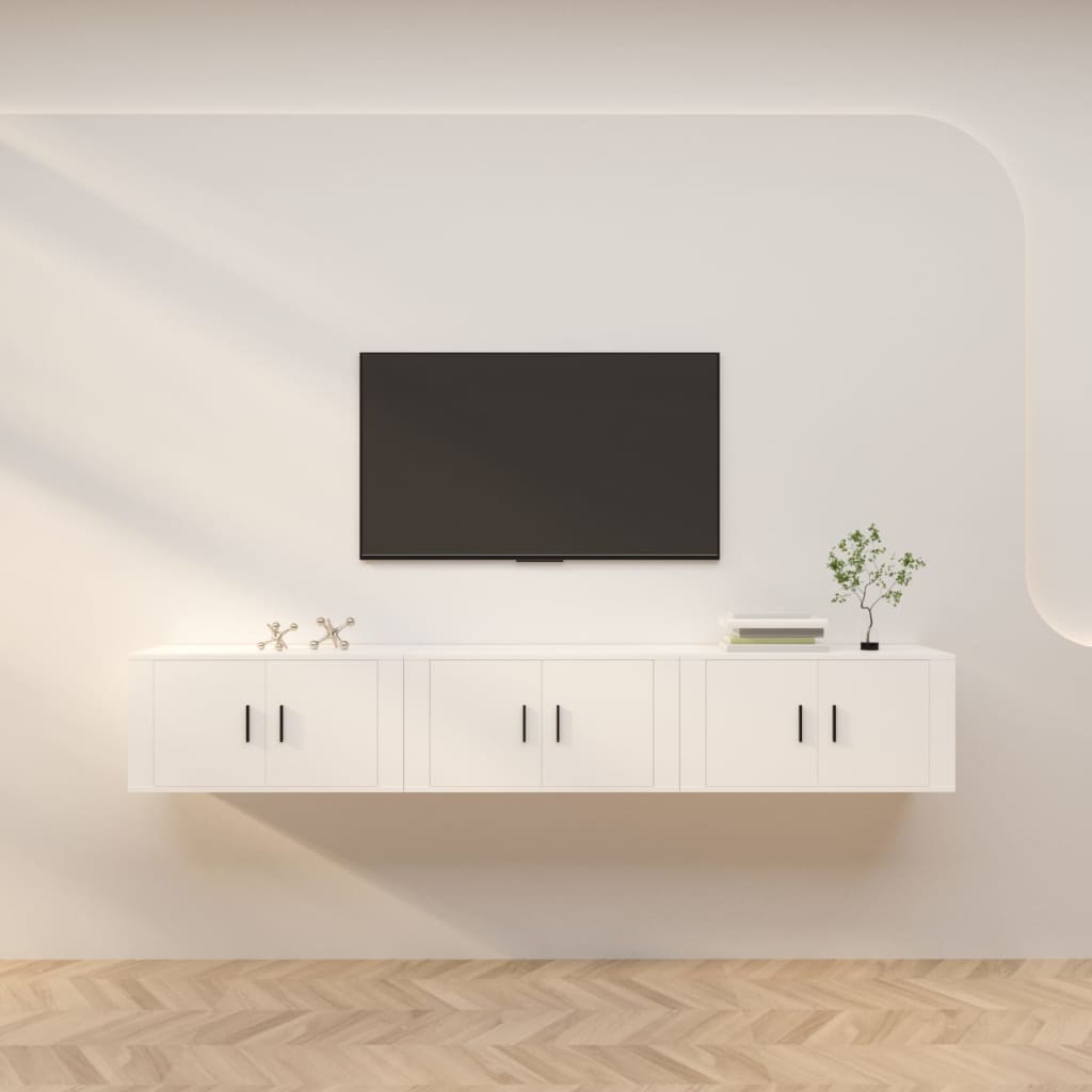 vidaXL Tv-wandmeubels 2 st 57x34,5x40 cm wit