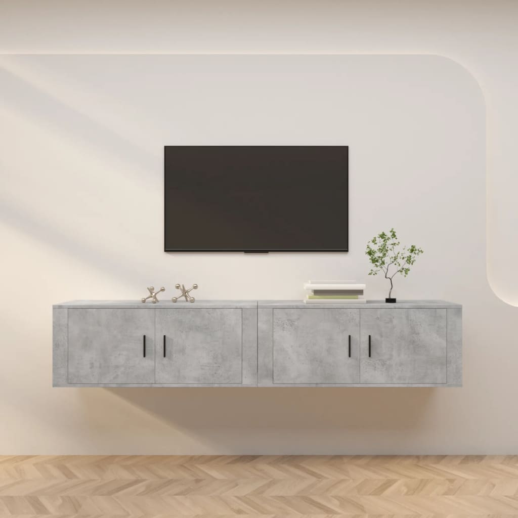 vidaXL Tv-wandmeubels 2 st 57x34,5x40 cm wit