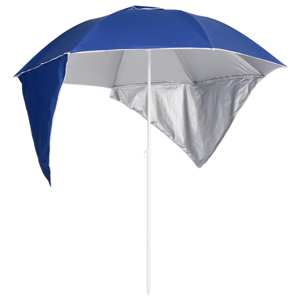 vidaXL Strandparasol met zijwanden 215 cm zandkleurig