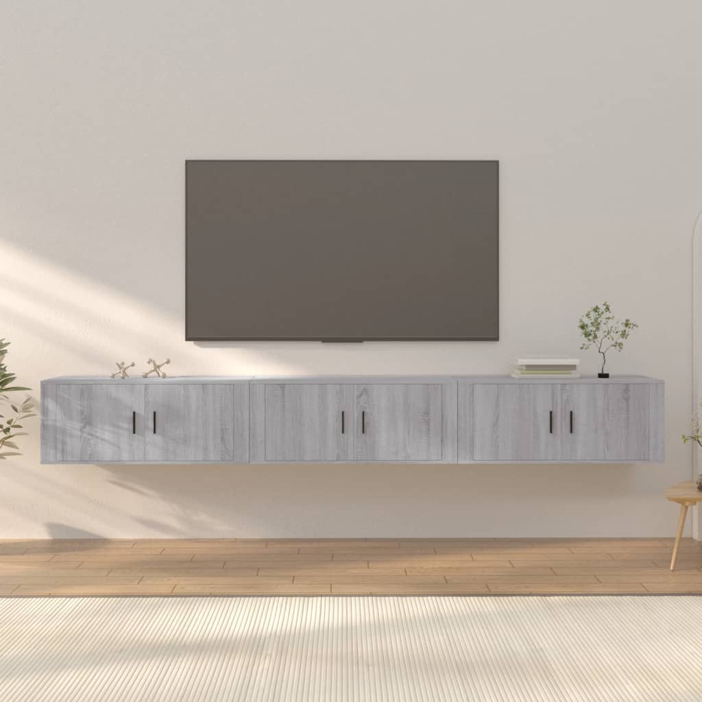 vidaXL Tv-wandmeubels 2 st 57x34,5x40 cm wit