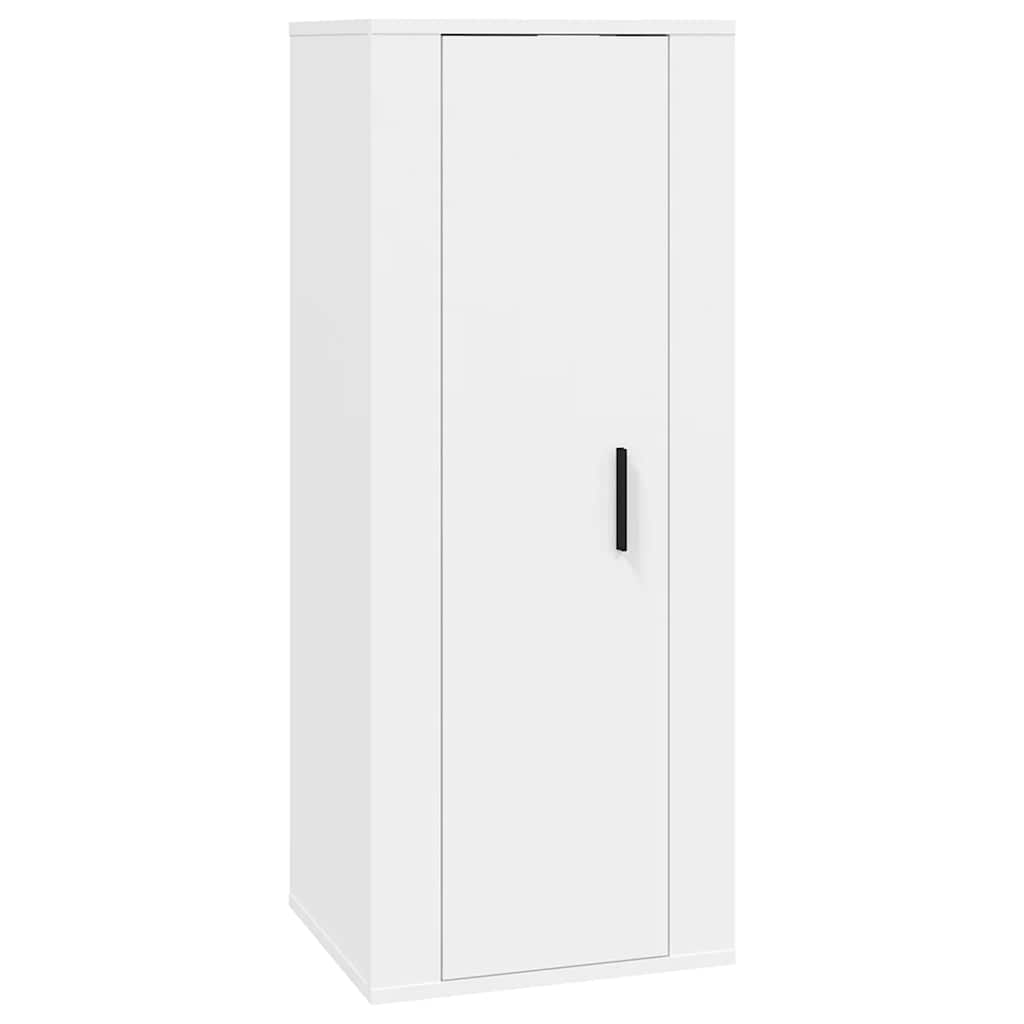 vidaXL 2-delige Tv-meubelset bewerkt hout wit