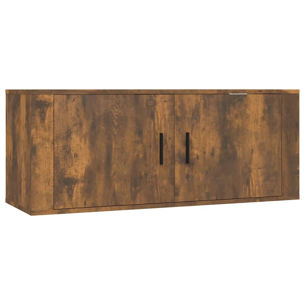 vidaXL 8-delige Tv-meubelset bewerkt hout wit