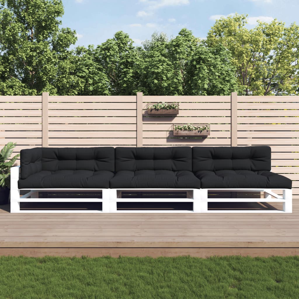 vidaXL Pallet Cushions 7 pcs Fabric Anthracite