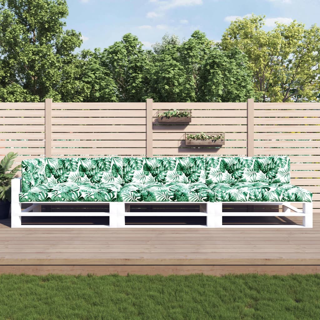 vidaXL Pallet Cushions 7 pcs Fabric Anthracite