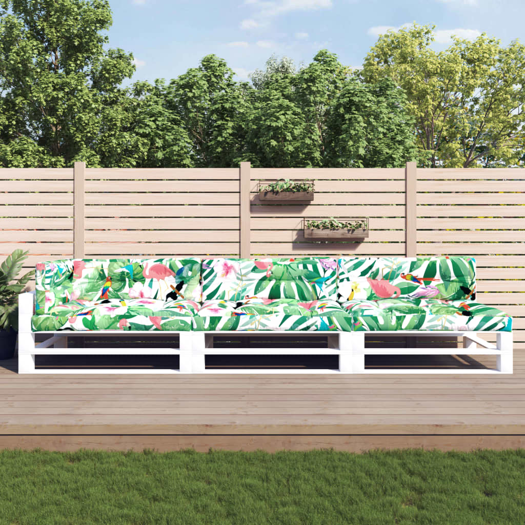 vidaXL Pallet Cushions 7 pcs Fabric Anthracite