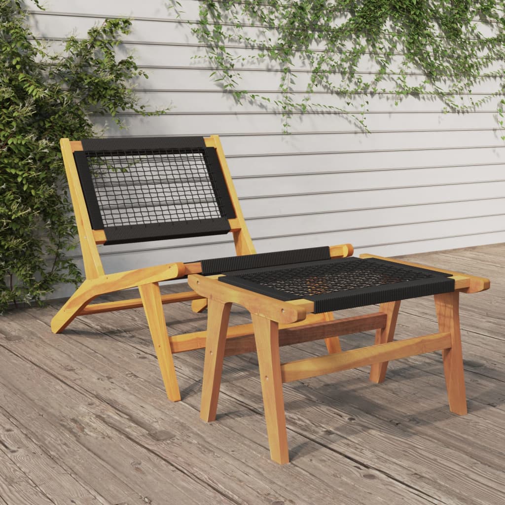vidaXL Tuinstoel massief teakhout
