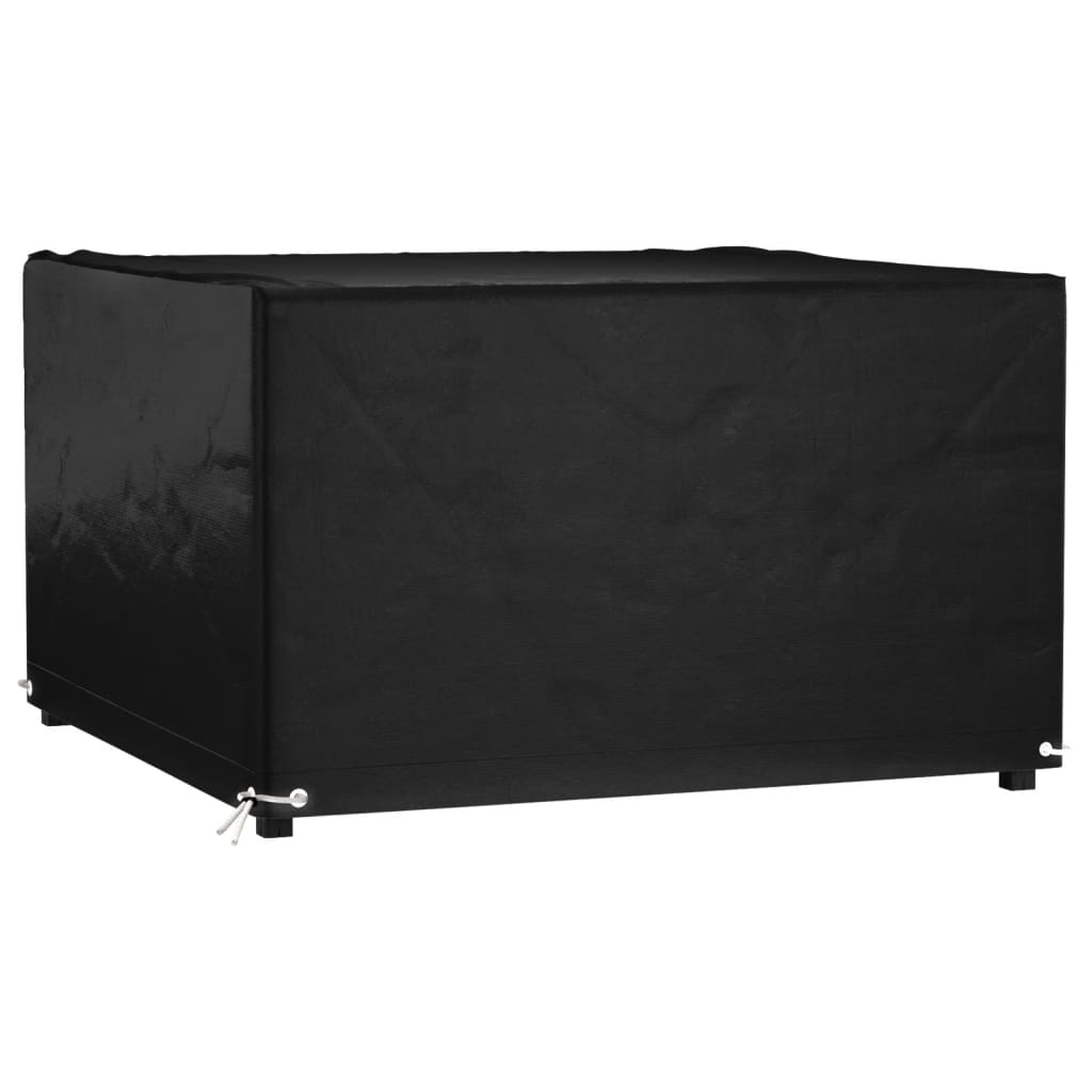vidaXL Tuinmeubelhoezen poly rattan 2 st 4-persoons 113x113 cm