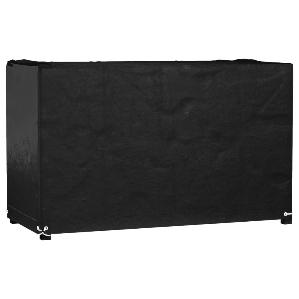 vidaXL Tuinmeubelhoezen poly rattan 2 st 4-persoons 113x113 cm