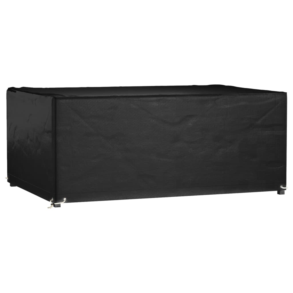 vidaXL Tuinmeubelhoezen poly rattan 2 st 4-persoons 113x113 cm