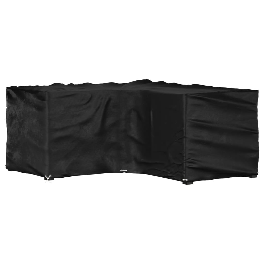vidaXL Tuinmeubelhoezen 2 st L-vormig 12 oogjes 250x250x90 cm