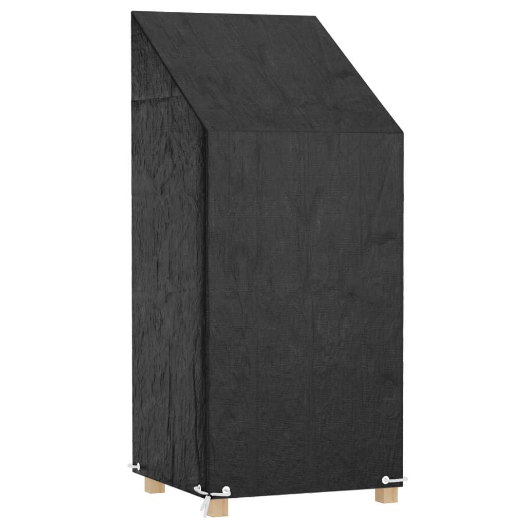 vidaXL Tuinstoelhoezen 2 st met 8 oogjes 65x65x80/120 cm polyetheen