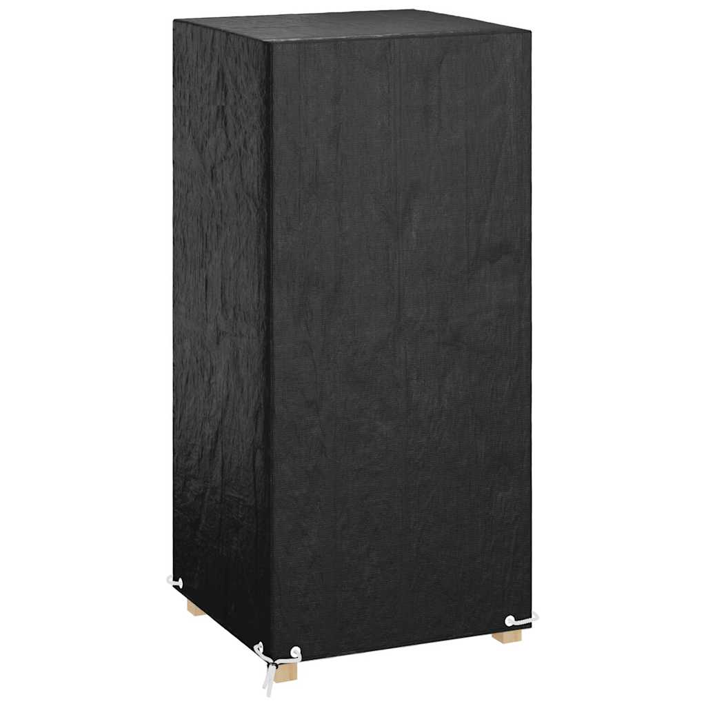 vidaXL Tuinstoelhoezen 2 st met 8 oogjes 65x65x80/120 cm polyetheen