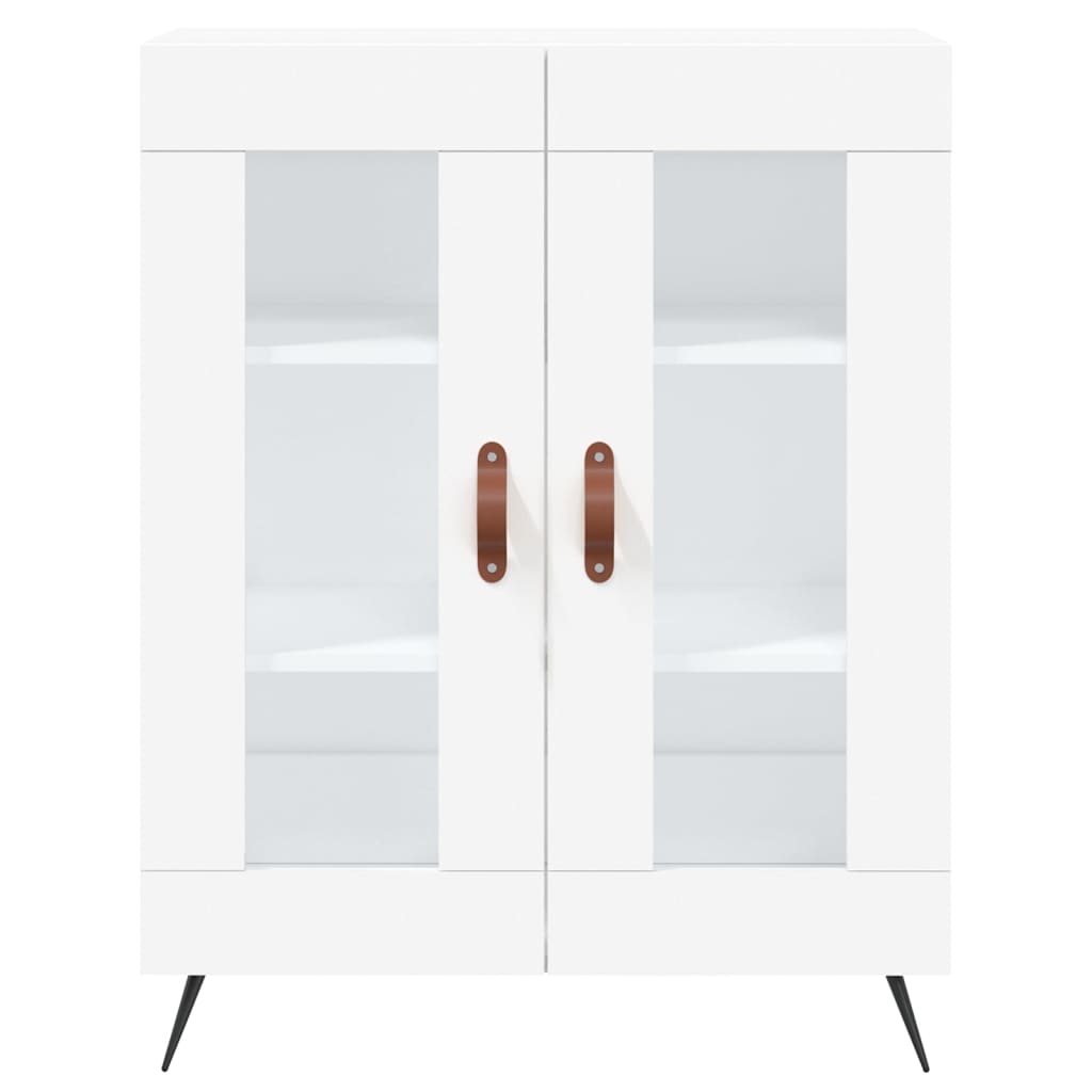 vidaXL Hoge kast 69,5x34x180 cm bewerkt hout betongrijs