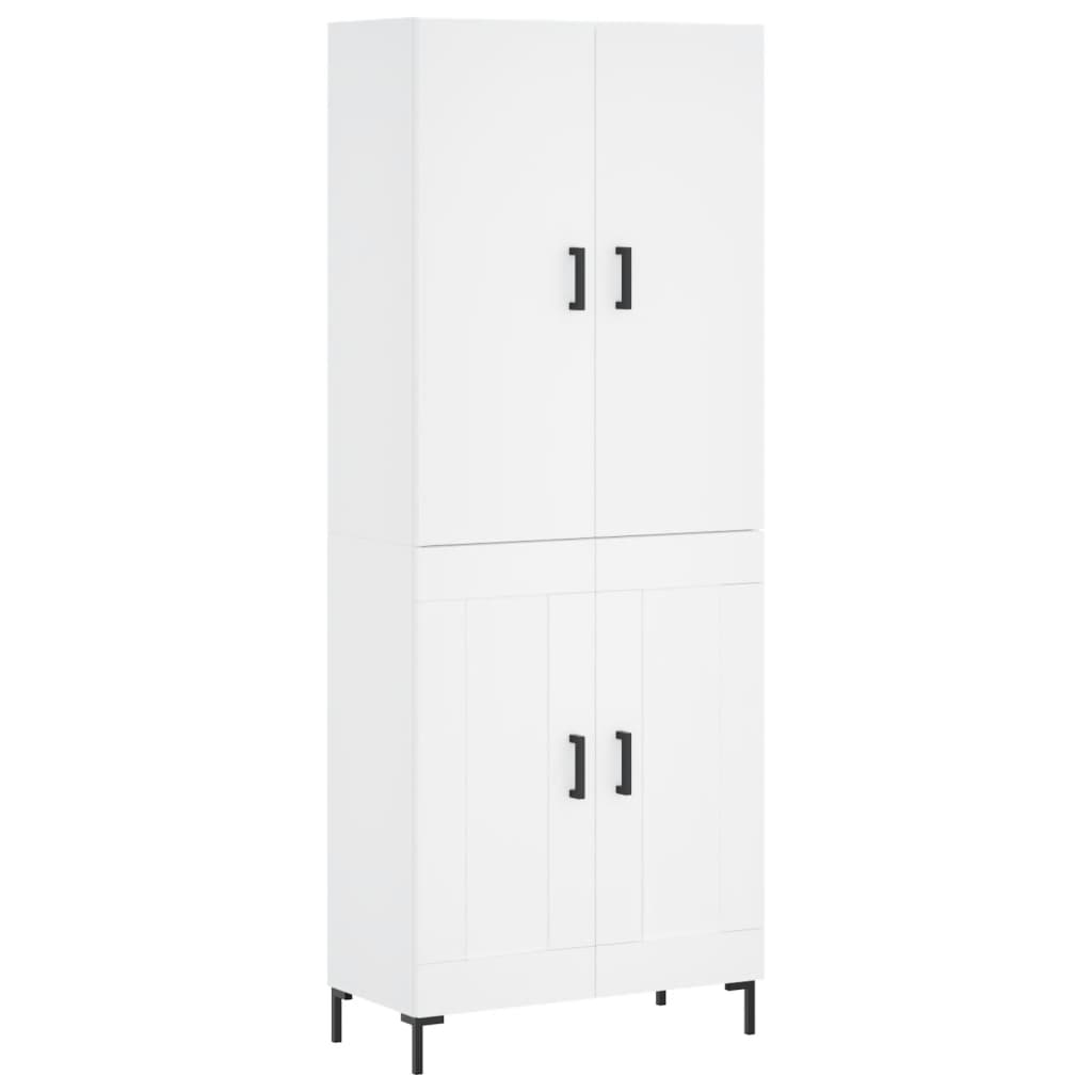 vidaXL Hoge kast 69,5x34x180 cm bewerkt hout sonoma eikenkleurig
