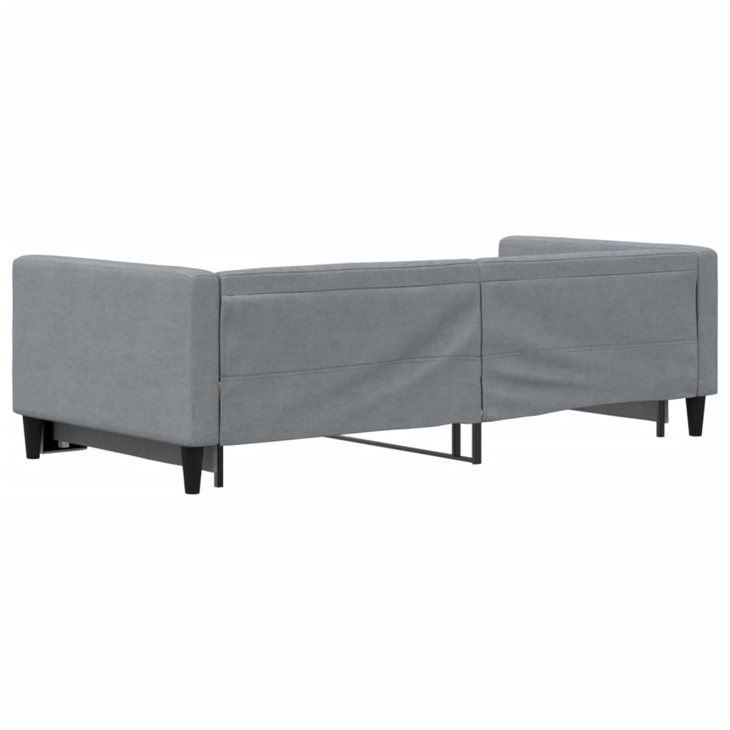 vidaXL Slaapbank 100x190 cm stof donkergrijs