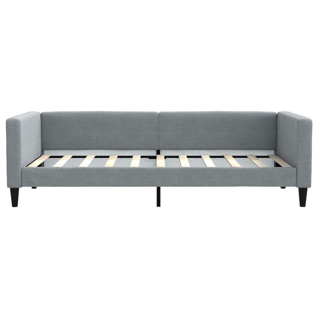 vidaXL Slaapbank 100x190 cm stof donkergrijs