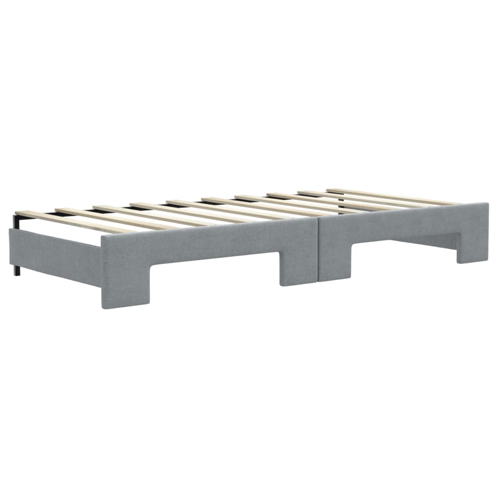 vidaXL Slaapbank 100x190 cm stof donkergrijs