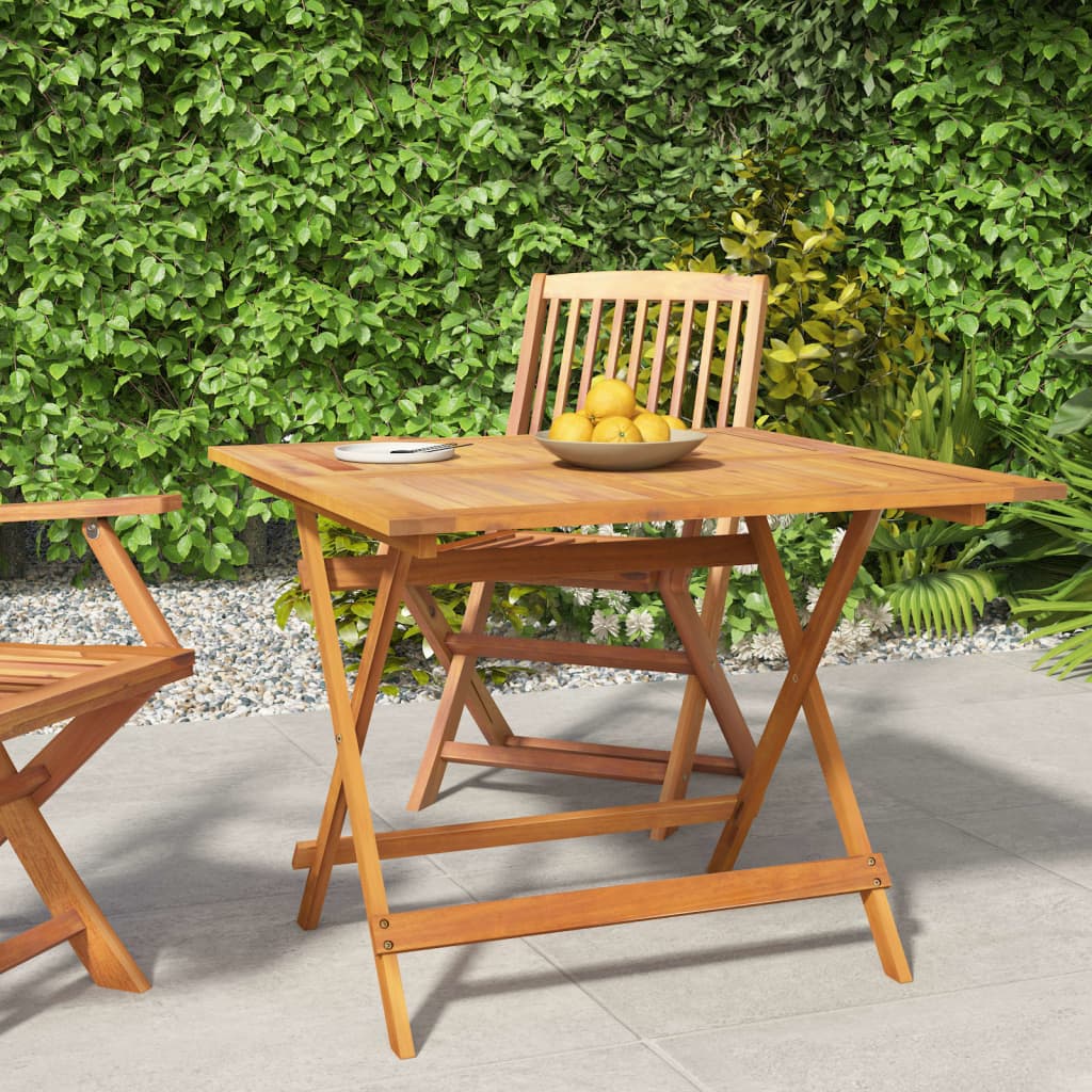 vidaXL Tuintafel inklapbaar 60x60x75 cm massief acaciahout