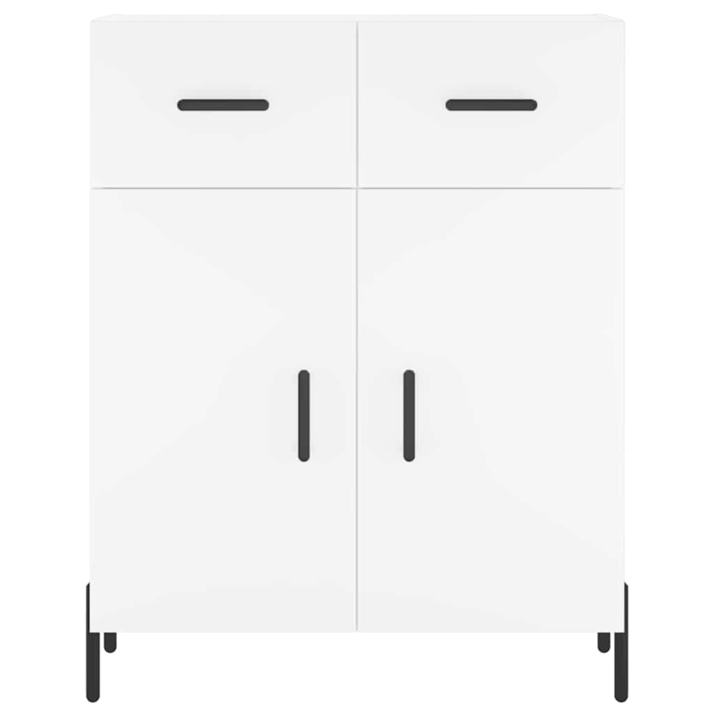 vidaXL Hoge kast 69,5x34x180 cm bewerkt hout wit
