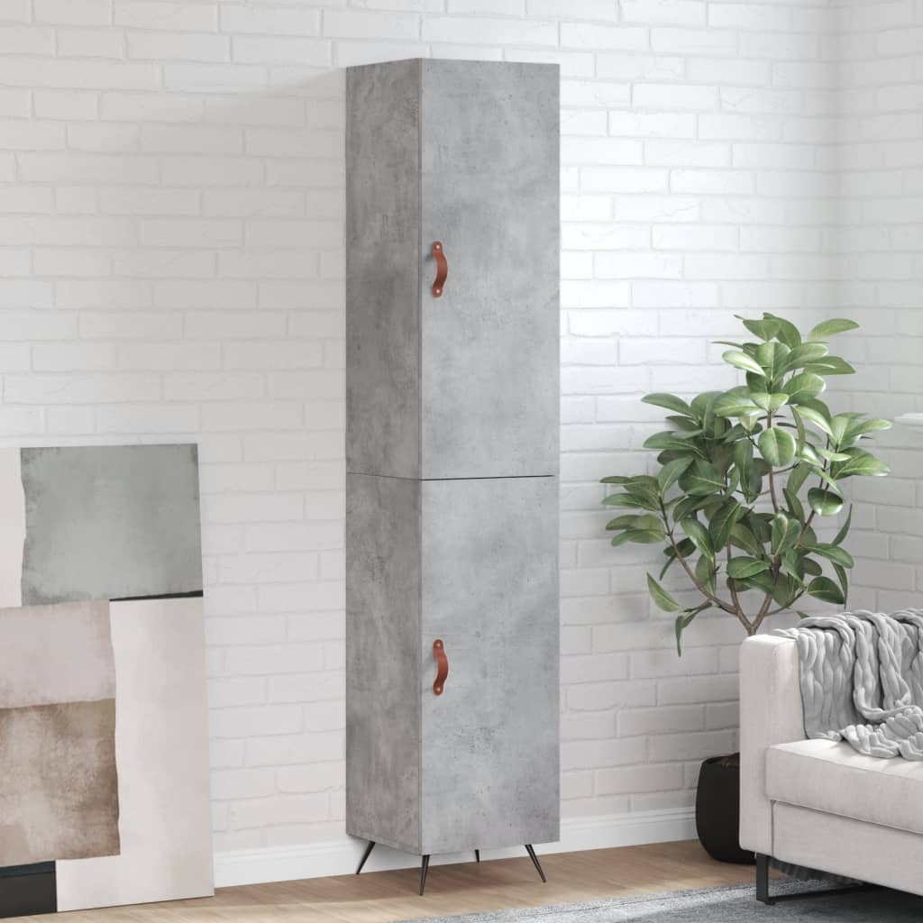 vidaXL Tall cabinet 34.5x34x180 cm engineered wood white