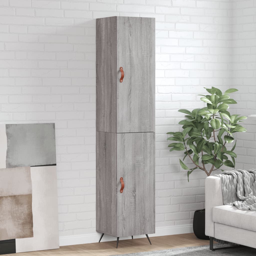 vidaXL Tall cabinet 34.5x34x180 cm engineered wood white