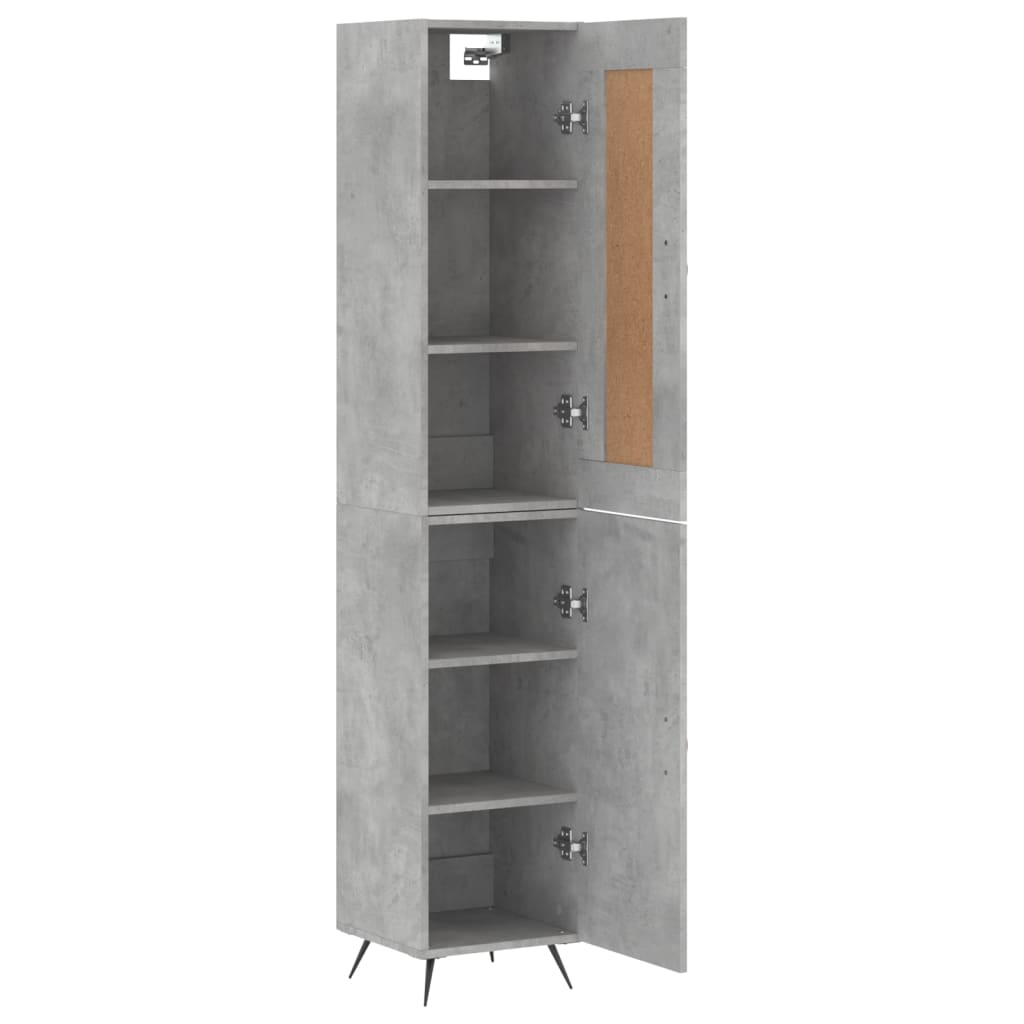 vidaXL Hoge kast 34,5x34x180 cm bewerkt hout wit