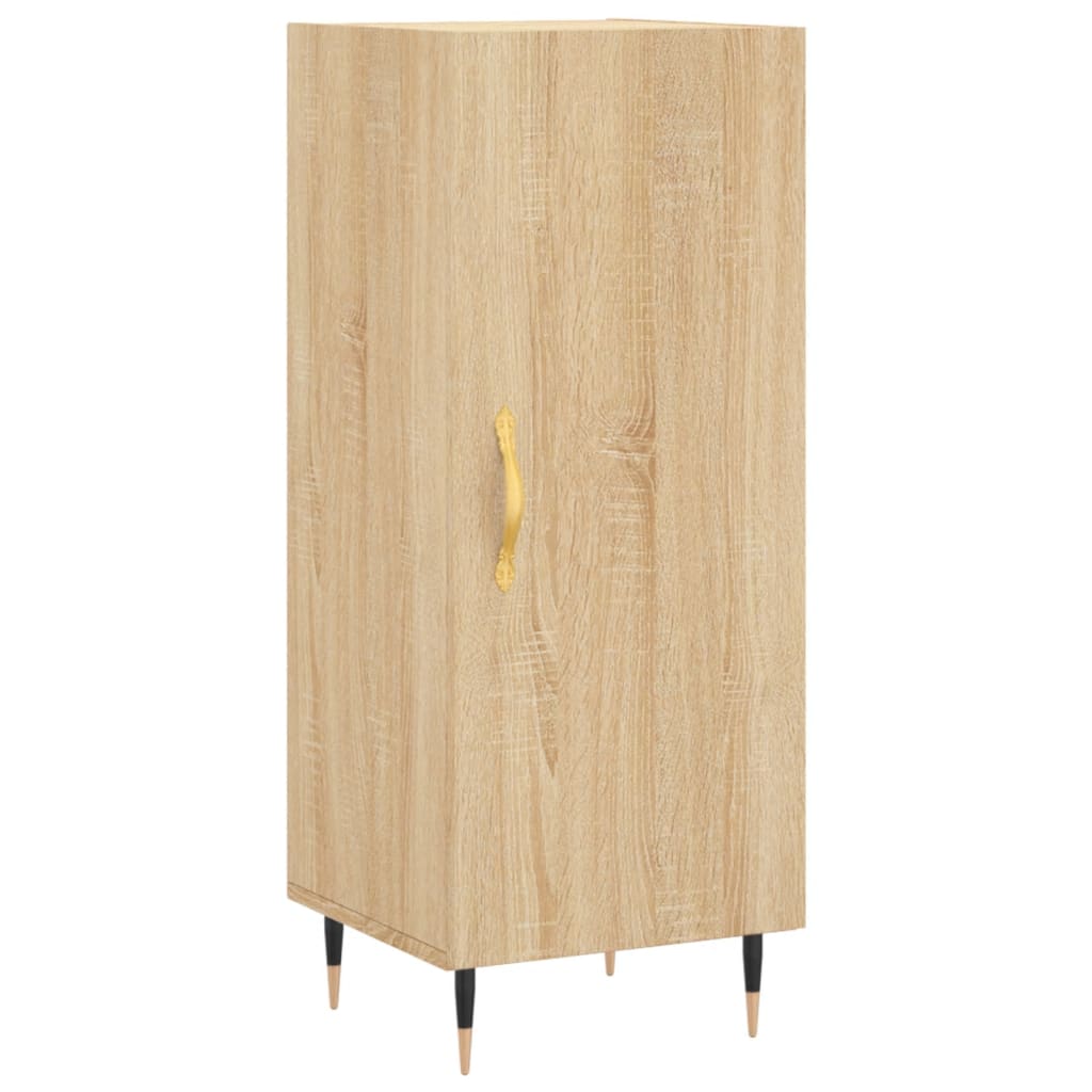 vidaXL Hoge kast 34,5x34x180 cm bewerkt hout betongrijs
