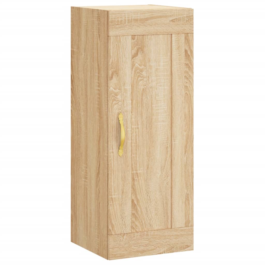 vidaXL Hoge kast 34,5x34x180 cm bewerkt hout betongrijs