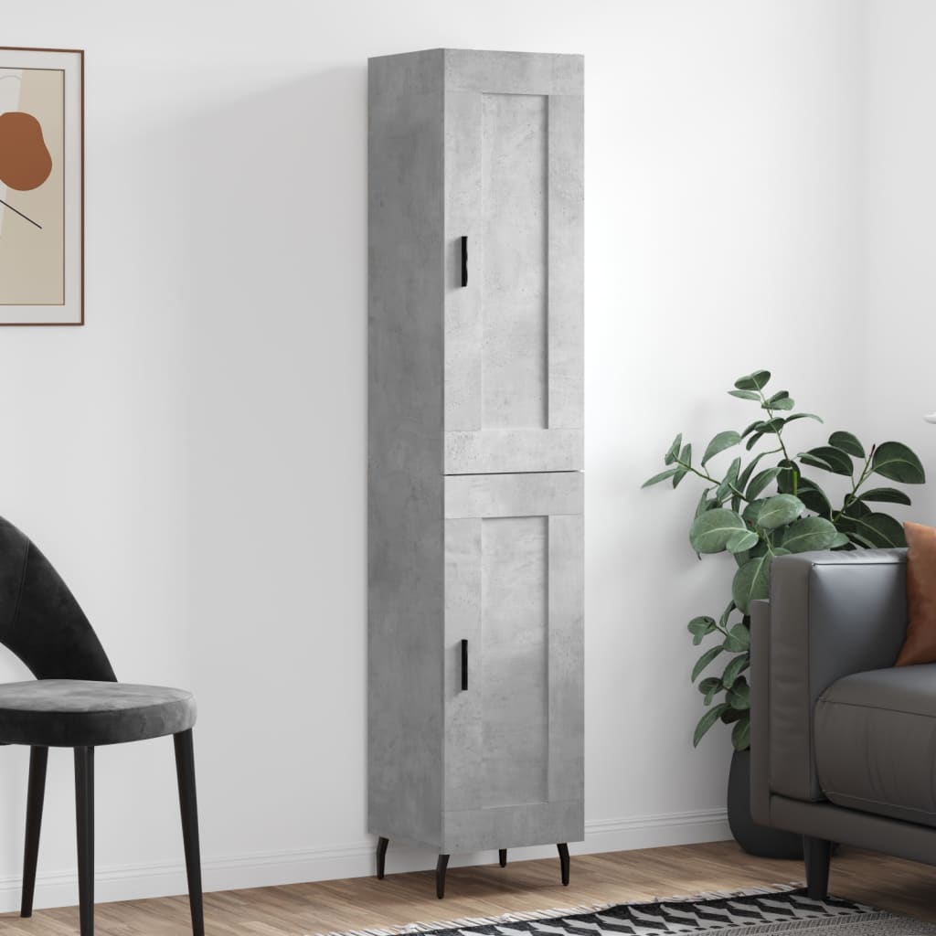 vidaXL Tall cabinet 34.5x34x180 cm engineered wood white