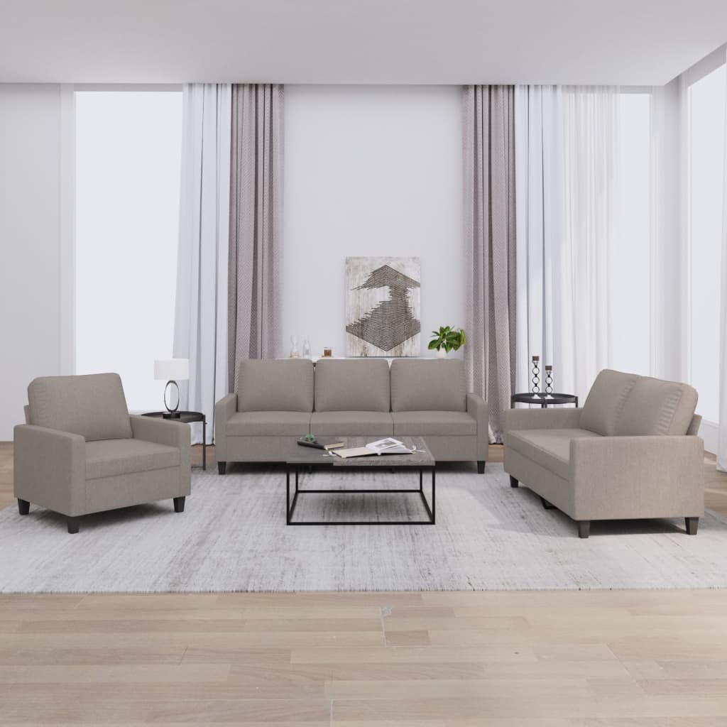 vidaXL Ensemble de salon 3 personnes avec des chaises de cuisine confortables