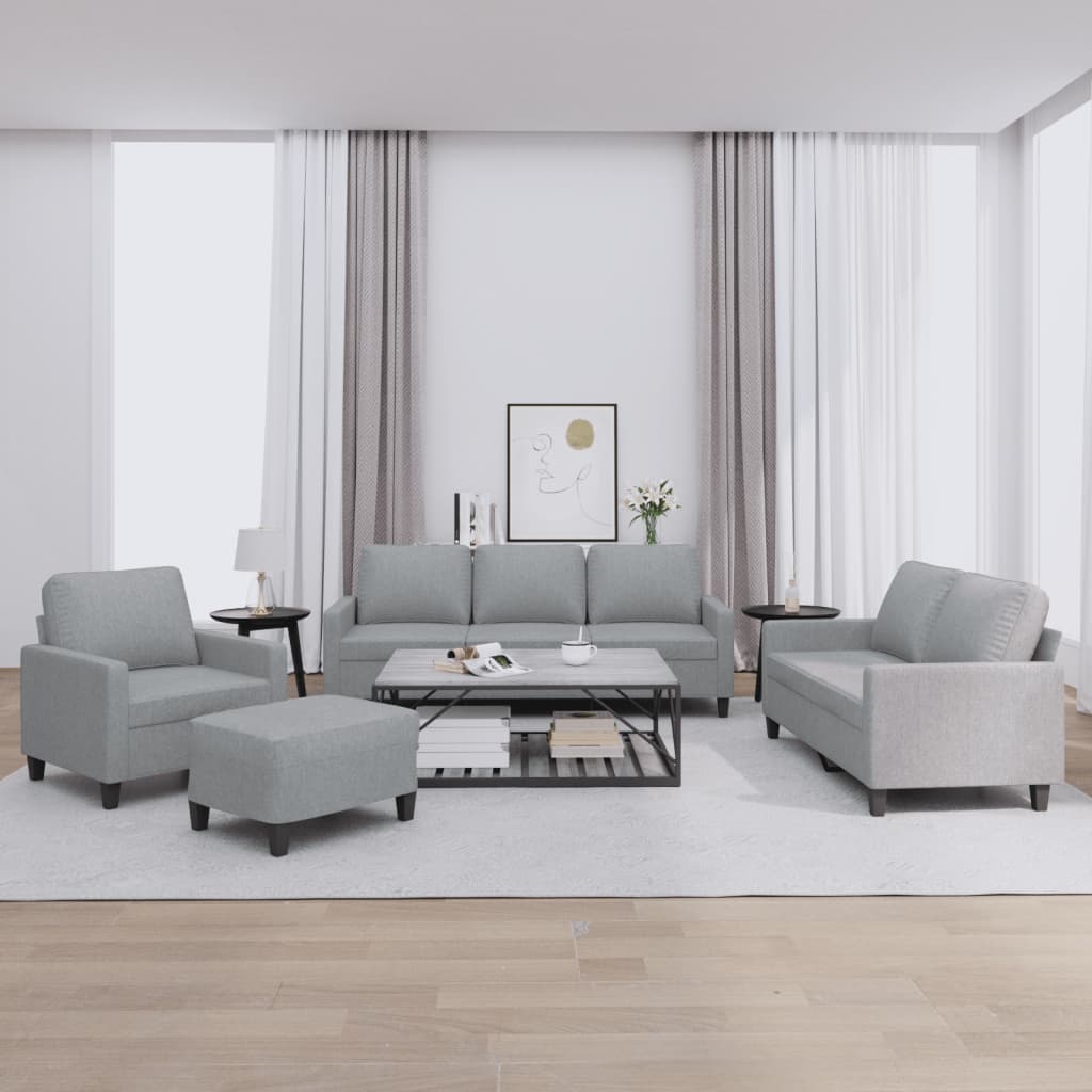 vidaXL Ensemble de salon 3 personnes avec des chaises de cuisine confortables