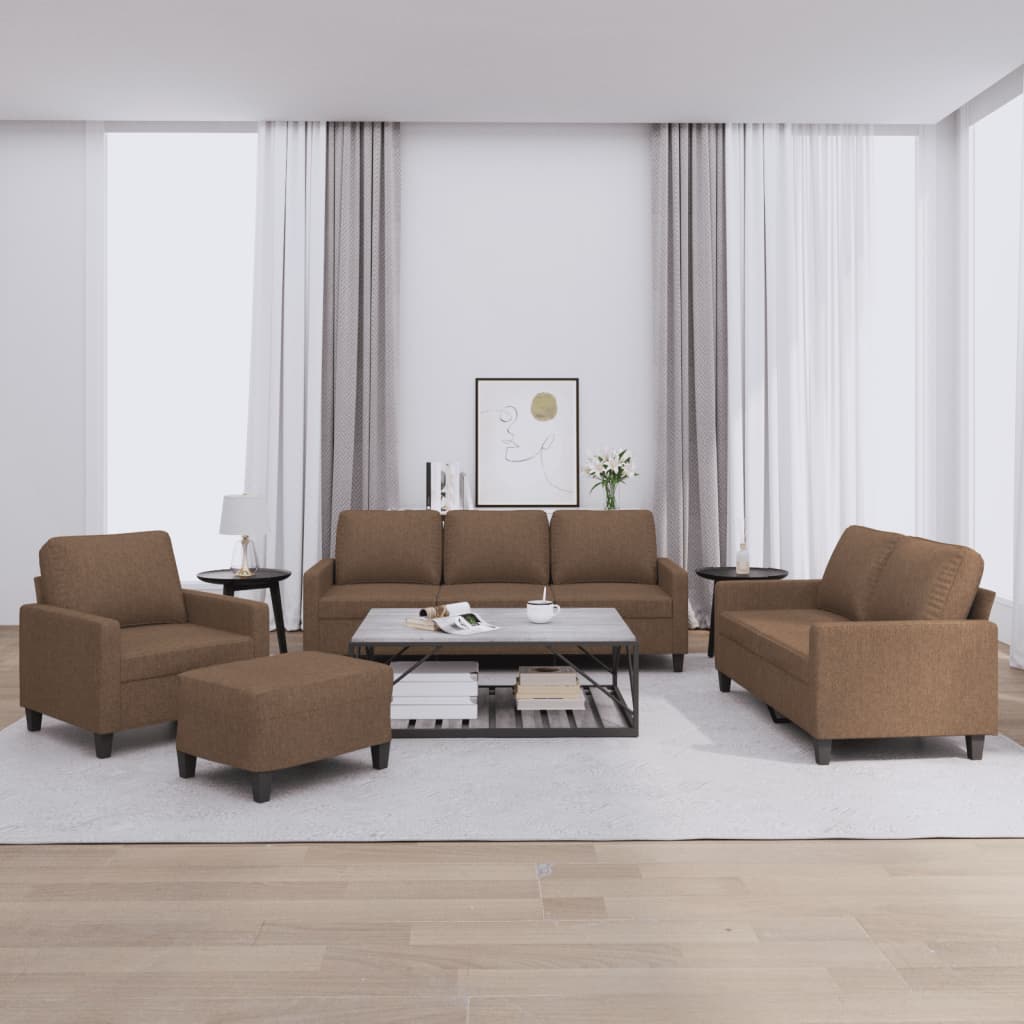 vidaXL Ensemble de salon 3 personnes avec des chaises de cuisine confortables
