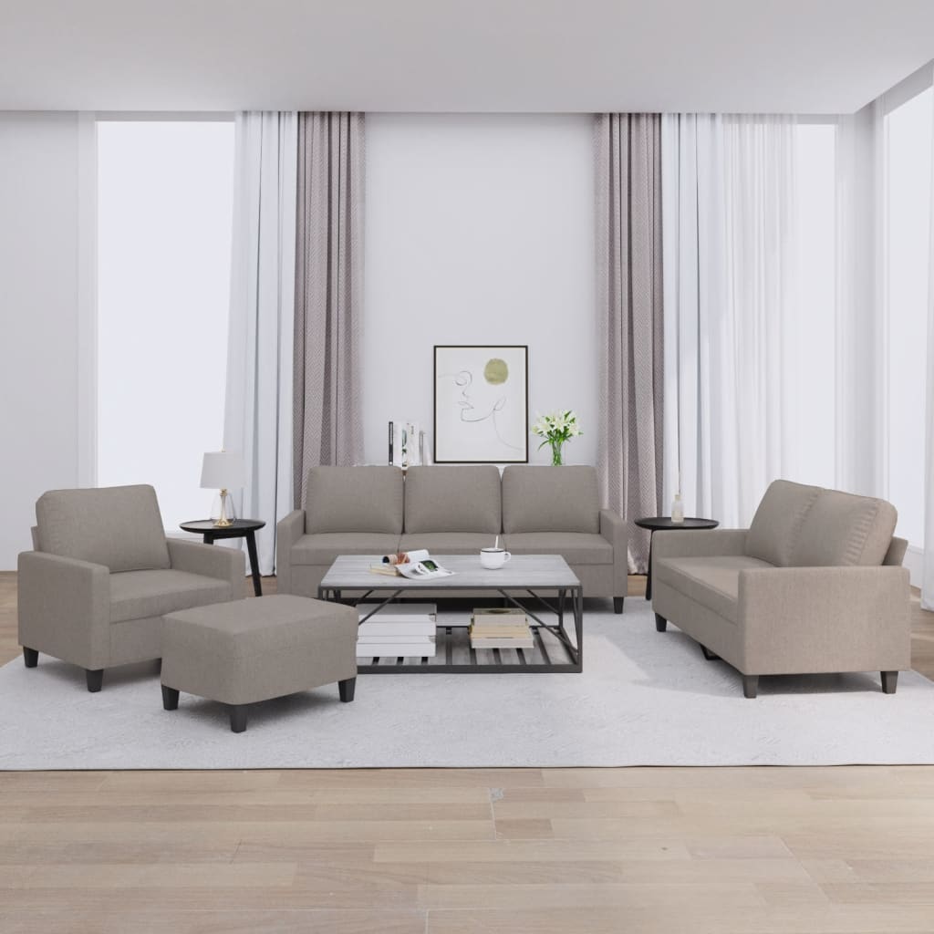 vidaXL Ensemble de salon 3 personnes avec des chaises de cuisine confortables