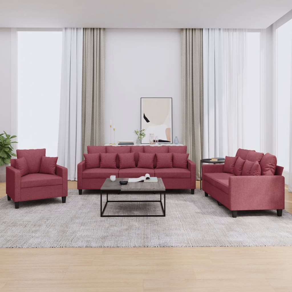 vidaXL Ensemble de salon 3 personnes avec des chaises de cuisine confortables