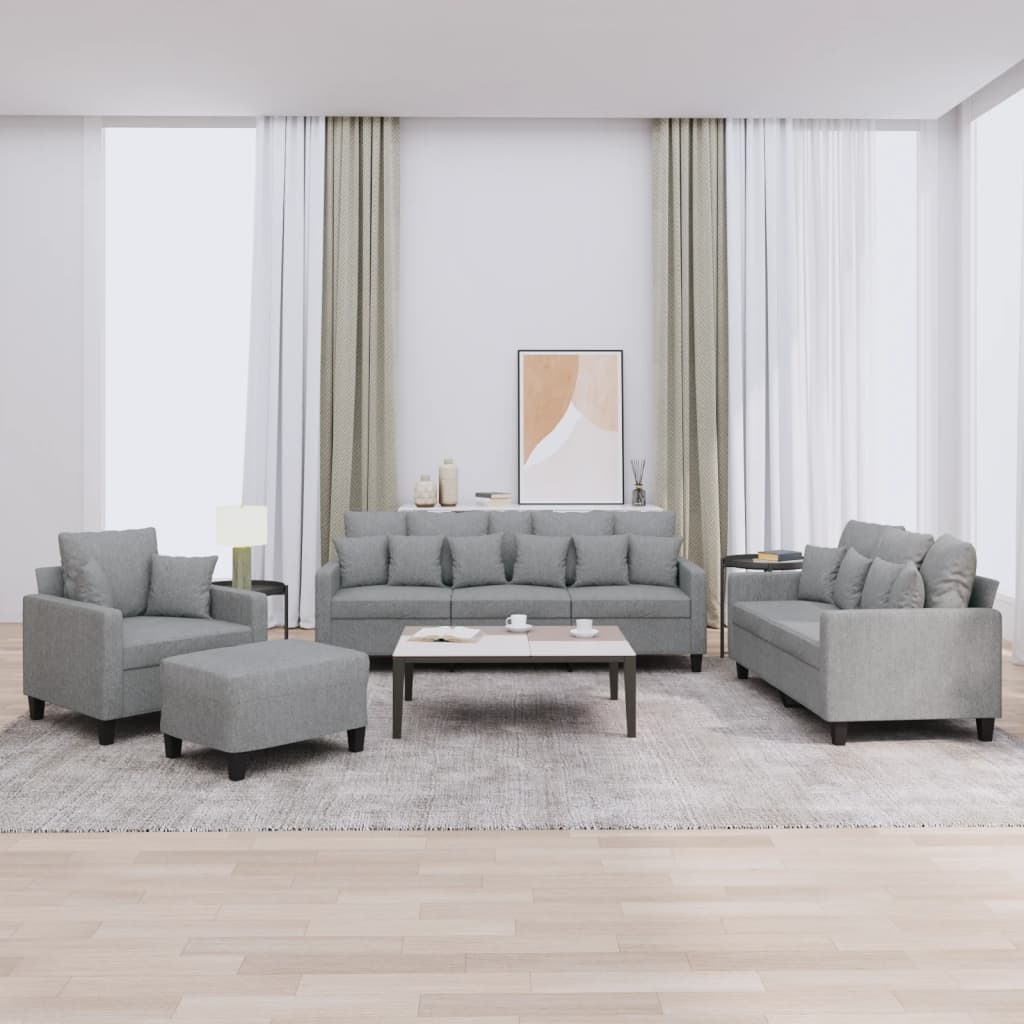 vidaXL Ensemble de salon 3 personnes avec des chaises de cuisine confortables