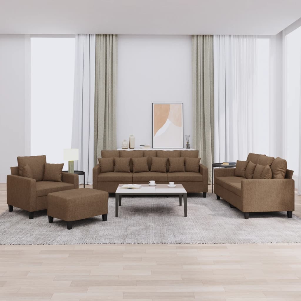 vidaXL Ensemble de salon 3 personnes avec des chaises de cuisine confortables