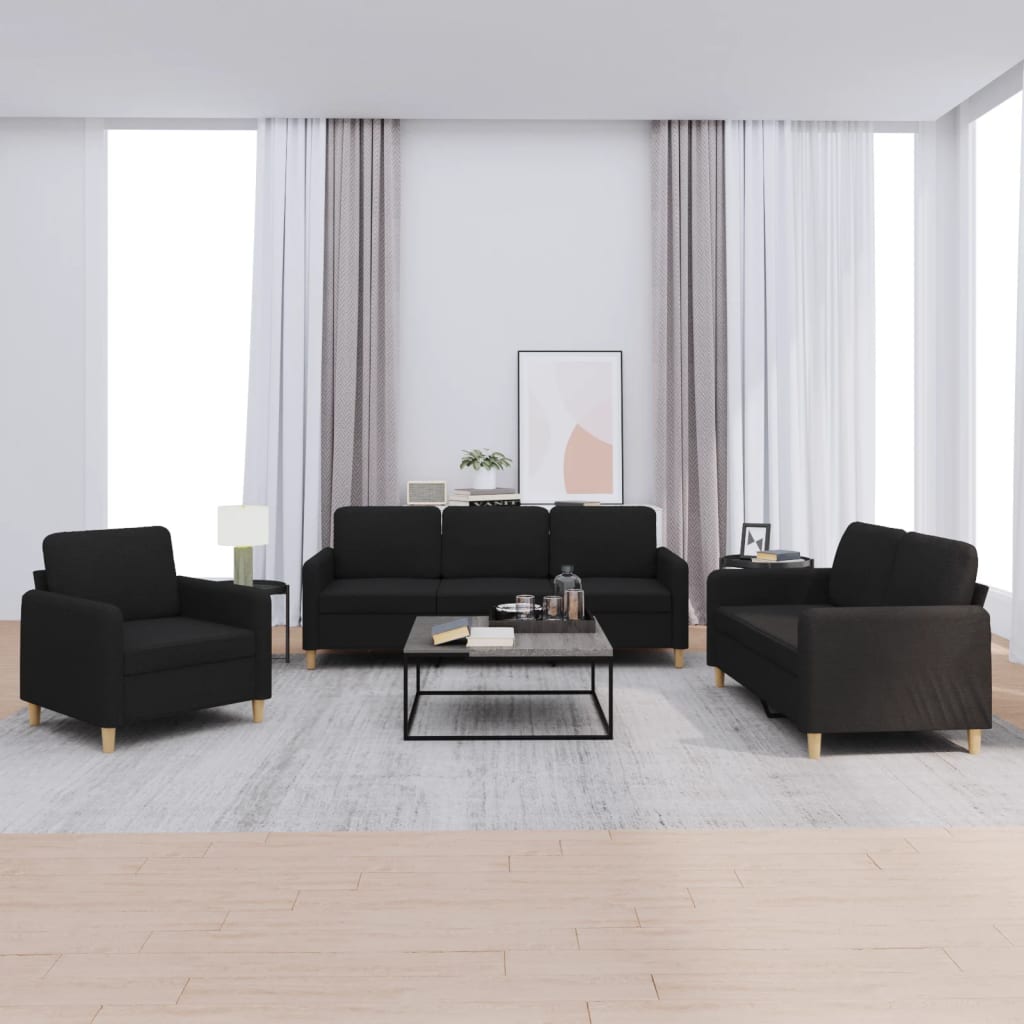vidaXL Ensemble de salon 3 personnes avec des chaises de cuisine confortables