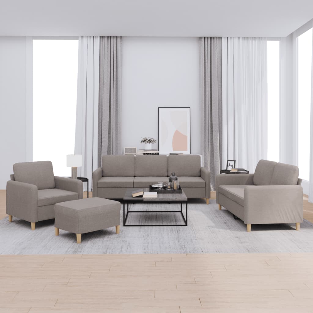 vidaXL Ensemble de salon 3 personnes avec des chaises de cuisine confortables