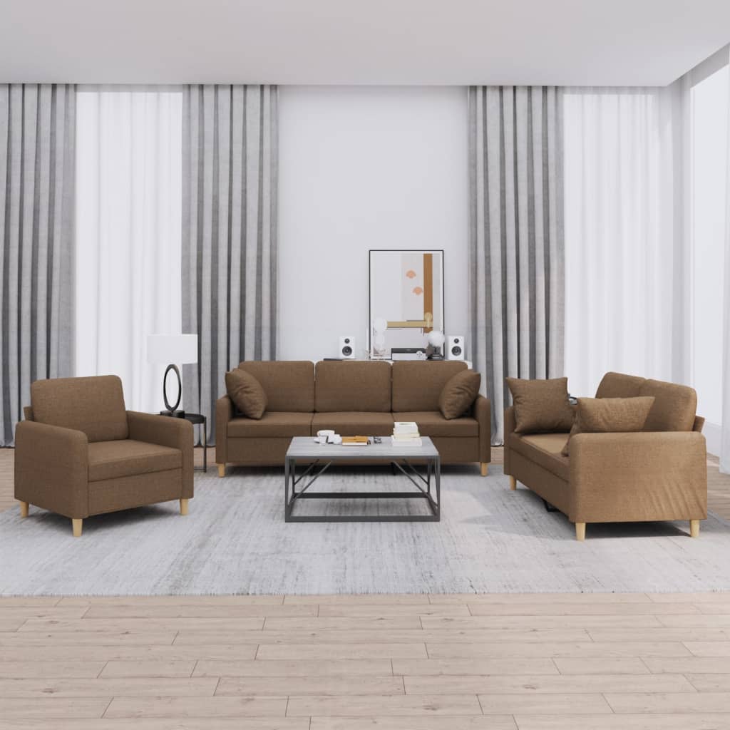 vidaXL Ensemble de salon 3 personnes avec des chaises de cuisine confortables