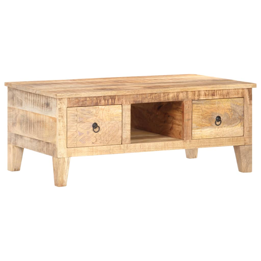 vidaXL Salontafel 100x55x40 cm ruw mangohout