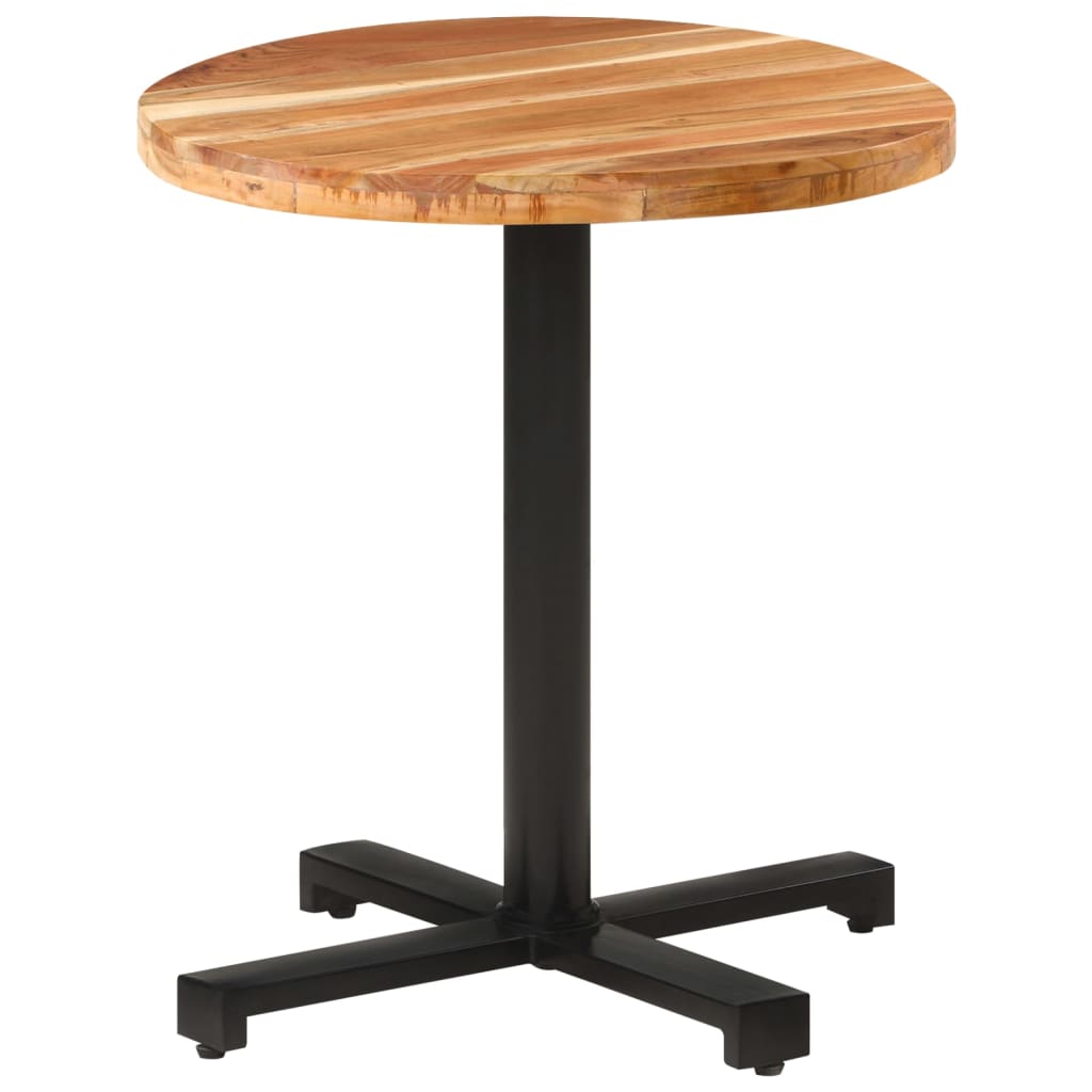 vidaXL Bistrotafel vierkant 50x50x75 cm ruw mangohout